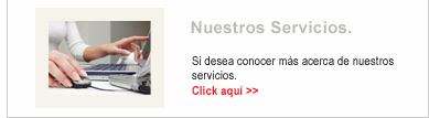 Conozco sobre nuestros servicios